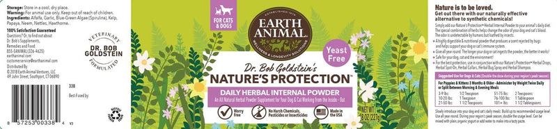 EARTH ANIMAL, Flea & Tick Internal Powder, 8 Ounce - PawsPlanet Australia