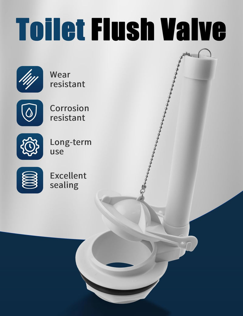 Toilet Flush Valve Fit for American Standard Champion 4/Titan/Duravit/Flush Valve Replace American Standard 4149a/4215a/4260/4266 Toilet Parts, Includes Flapper/Gasket/4PCS Bolt