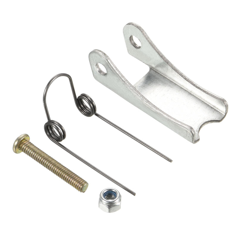 2 Pack Hook Safety Latch Kit - Clevis Slip Hook Receiver Hitch Replacement Apply to Towing Lifting Hook Trailer/Crane (1.6" Long, Silver) 2