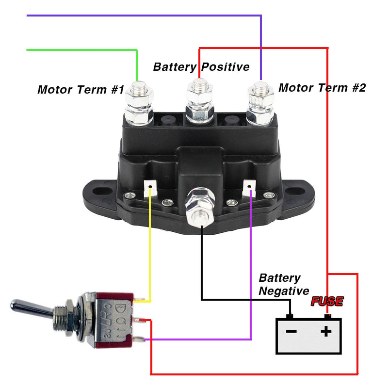 Relay Winch Motor Reversing Solenoid Switch Intermittent Duty 12V 6 Terminal Reverse Polarity DC Contactor 24450 214-1211A11 214-1231-A11 2141211A1106 214-1211A11-06