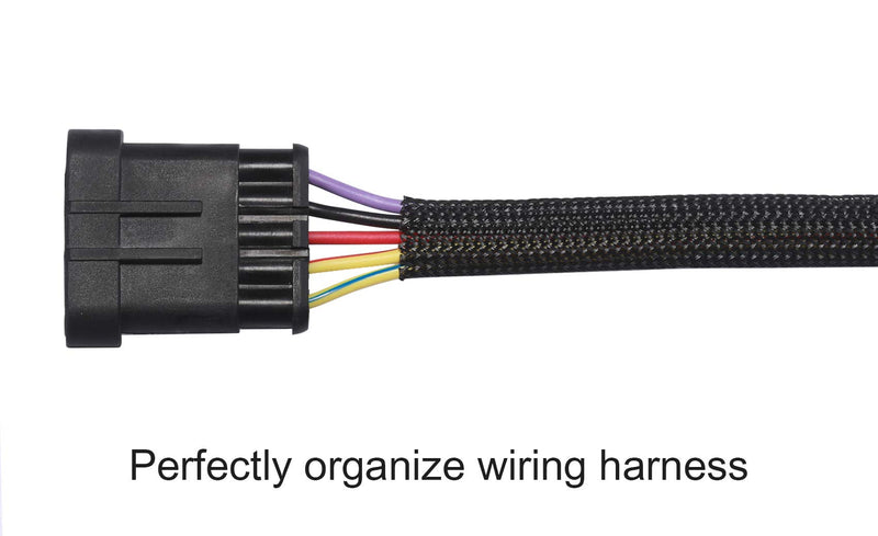 100ft - 1 inch PET Expandable Braided Sleeving – Black – Alex Tech Braided Cable Sleeve 1"-100ft