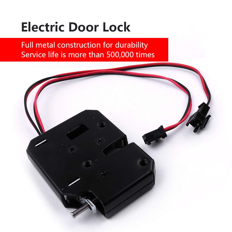 ATOPLEE Electronic Lock, 1pcs DC 12V 2A Carbon Steel Solenoid Cabinet Spring Lock for Drawer Locker (63X50X13mm) 63x50x13mm