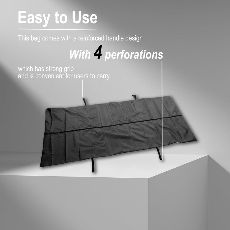 Body Bag, Leak Proof Cadaver Morgue Bodies Bag with 4 Handles, Center Zipper, Emergency Bodies Storage Bag for Funeral Hospitals Transportation, Black (150 * 60CM) 150*60CM