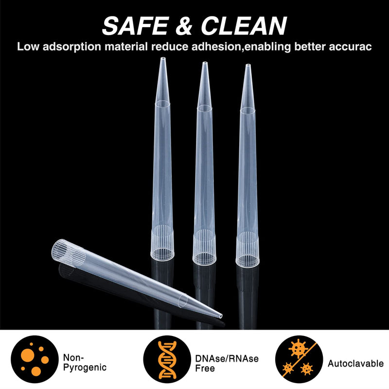 FOUR E'S SCIENTIFIC 10ml Pipette Tips Microchemical Disposable Liquid Pipettor Tips 10mL 100pcs Autoclavable Polypropylene (PP) 100