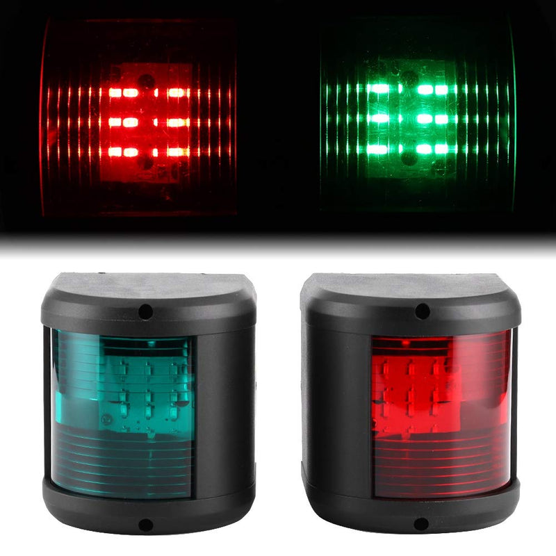 LED Boat Navigation Lights,5W IP65 Waterproof Red&Green Sidelights Marine Sailing Signal Lights Navigation lamp for Bow Side,Port,Starboard,Pontoons,Chandlery Boat,Yacht,Skeeter,DC 12V