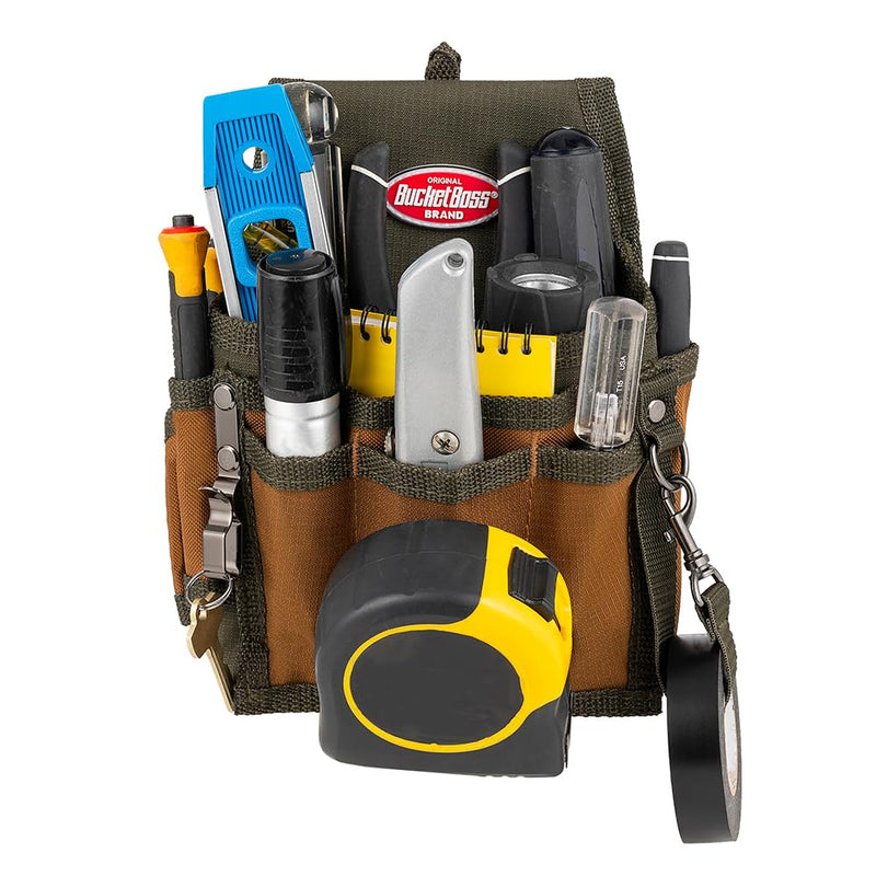 Bucket Boss - Tool Pouch with FlapFit, Pouches - Original Series (54140) , Brown