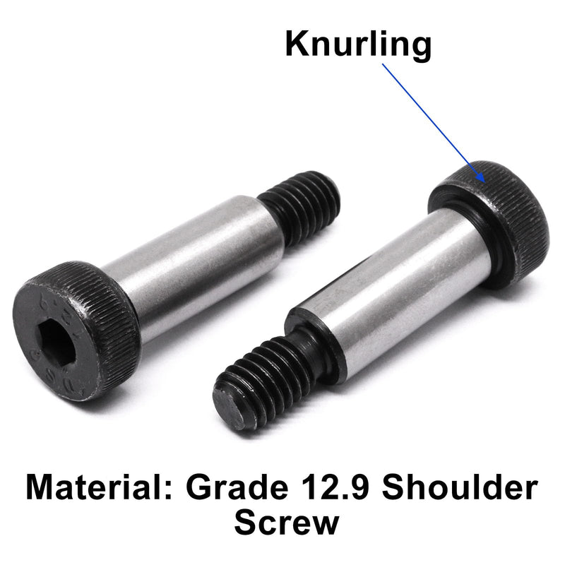6Pcs Alloy Steel Hexagon Socket Head Shoulder Screw Bolt 3/8" Shoulder Dia,5/8" Shoulder Length,5/16"-18 UNC Thread 3/8*5/8