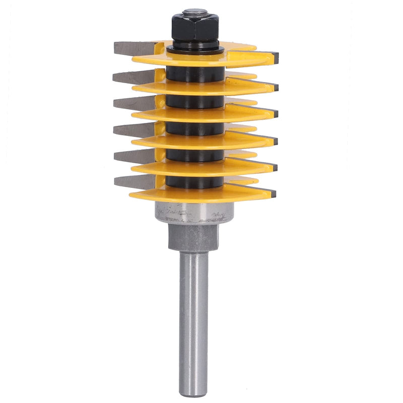 8mm Shank Finger Joint Router Bit, 2 Teeth Adjustable 46mm Cutter Head Cutting Tool for Woodworking