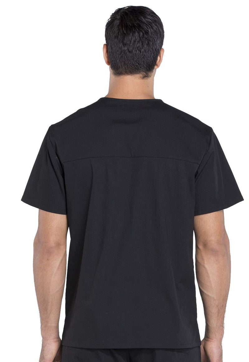 Cherokee Scrubs for Men Workwear Professionals V-Neck Four-Pocket Scrub Top WW695 Large Black