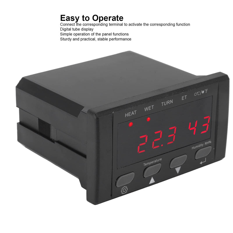 Digital Temperature Controller, 220V/110V Automatic Egg Incubator Thermostat Incubator Temp Humidity Controller
