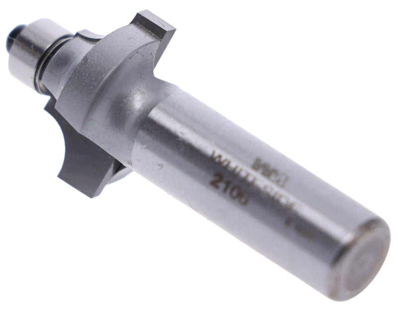 Whiteside 2106 Beading Router Bit: 1/4 Inch Radius, 1 Inch Large Diameter, 1/2 Inch Shank, 1/2 Inch Cutting Length