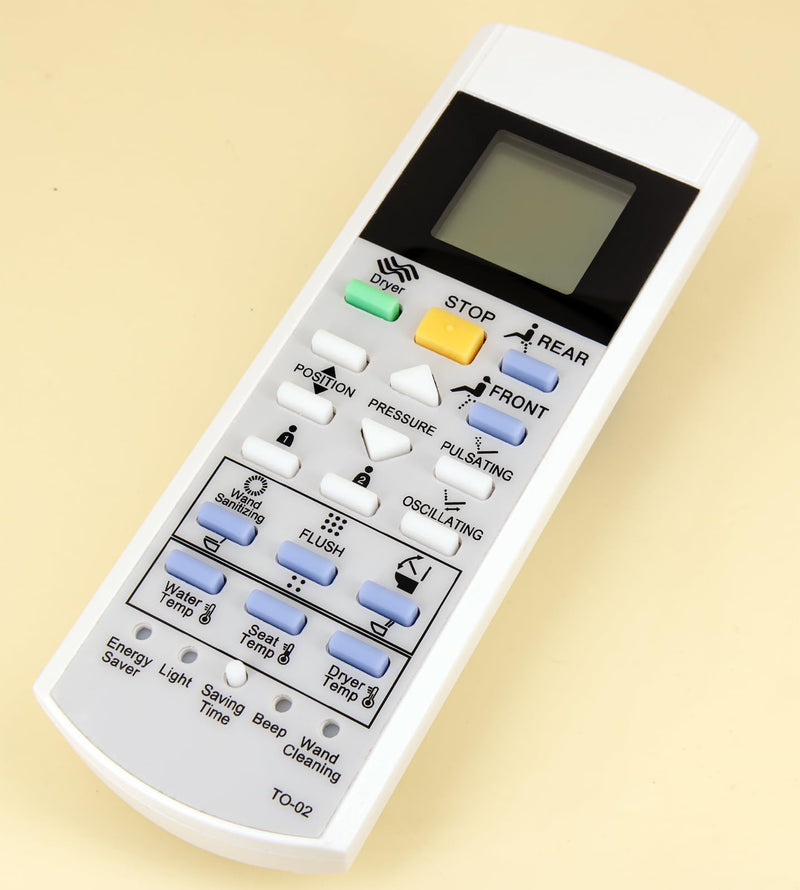 Replacement Remote Control for TOTO Washlet Bidet Toilet Seat NX1 NX2 MS900CUMFG THU6209 DH CS987VA TCF9574WA WX WX2 TCF95280GEU WX1 TCF95180GEU THU6166 MS901CUMFX MS988CUMFG