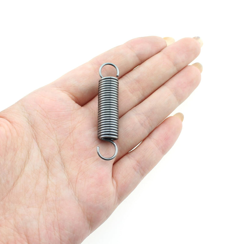 Maxmoral 8PCS Extended Tension Spring 0.047 Inch Diameter Stainless Steel Small Double Hook Extension Spring 0.39 Inch OD for Household Engineering Machinery Electrical Equipment Part Maintenance 1.2mm aa