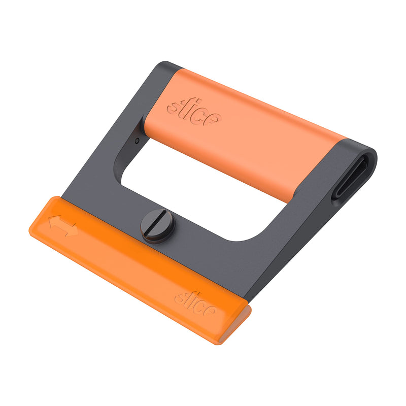 Slice 10501 Wide Scraper, Easy Clean, Ceramic Blade Lasts 11x as Long as Metal, Finger Friendly, Never Rusts, Safety Cap, Short Handle 1 Pack