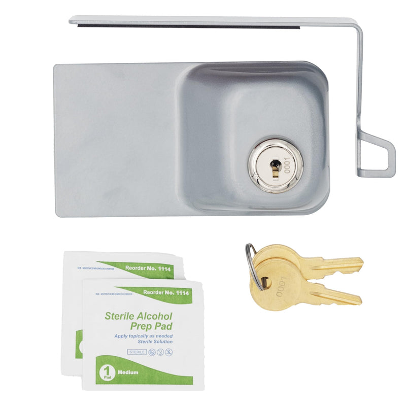 Child Proof Fridge Lock with Keys – Child Safety Refrigerator Cabinet Lock (2 Pack, Gray) 2