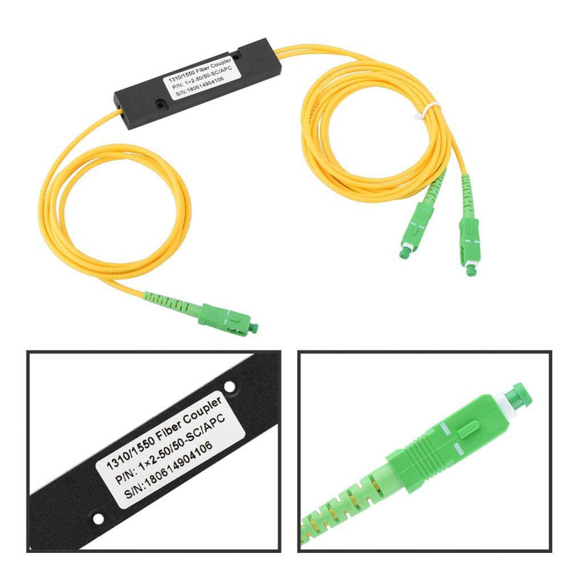 Zopsc Fiber Optical Pigtail SC 1X2 PLC Singlemode Fiber Optical Splitter SC/APC for CATV FTTH FOS