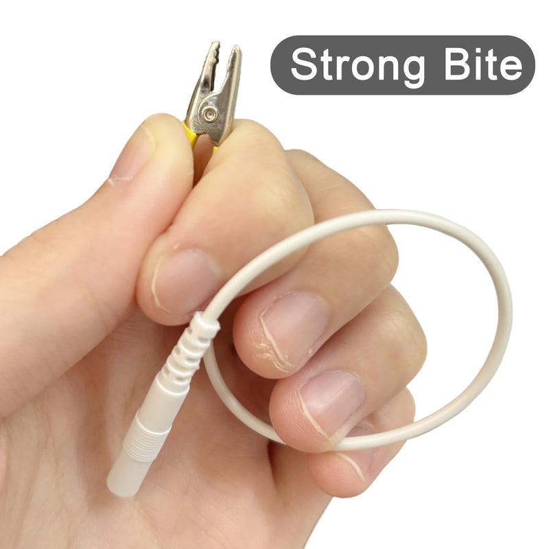 Electrode Lead Wires Cable Clip, Compatible with Most TENS EMS Unit, 10 Pcs