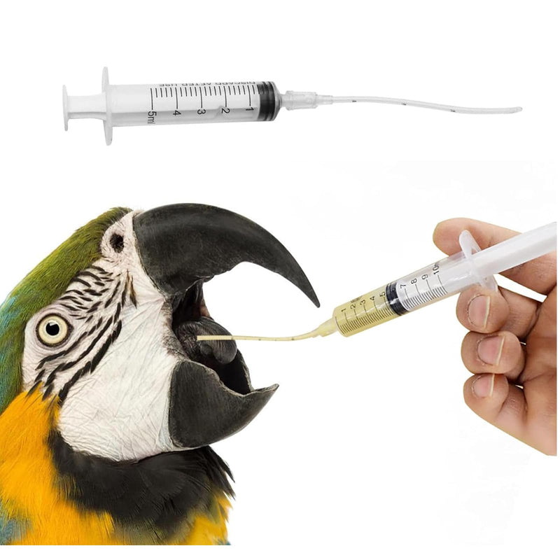 3 Set Bird Feeding Syringe Set with Soft Tubes, Pet Parrot Milk Feeding Syringe, Kitten Puppy Feeder Measuring Tools for Parrot,Dog, Cat, Small Animals (1ml+5ml+10ml)