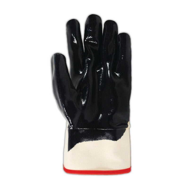 SHOWA 7066 Palm Coated Nitrile General Purpose Work Glove with Cotton Jersey Liner, Rough Grip, Large (12 Pair)