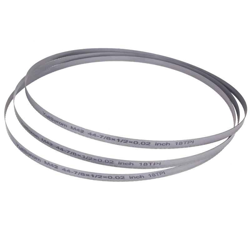 44-7/8-inch Bandsaw Blades 18 TPI, Replacement for DW3983 DCS374B, Milwaukee 48-39-0521 Portable Band Saw Blades, 44-7/8" x 1/2" x .020" 3-Pack 44-7/8" x 1/2" x .020" 18 TPI