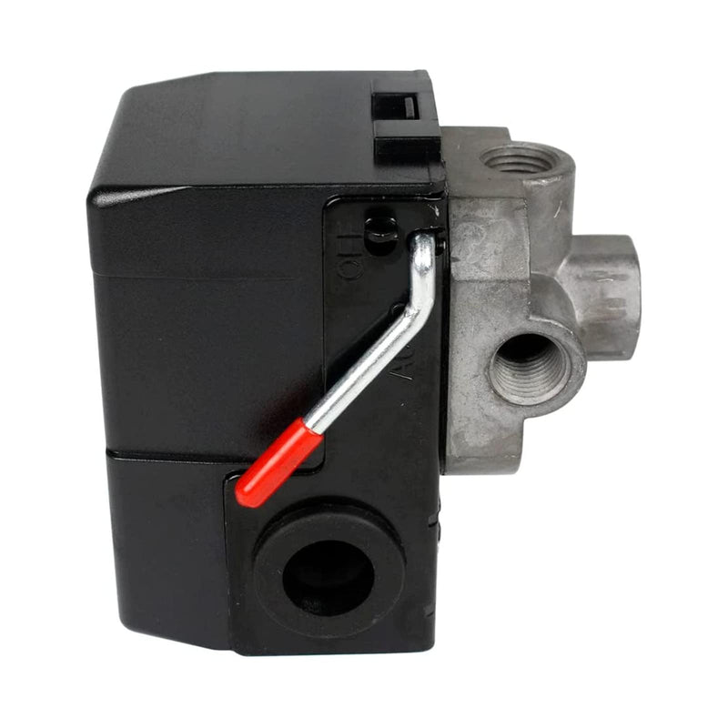 Pressure Switch Air Compressor 145-175 Psi 4 Port 26AMP w/0-200 psi Gauge & 200 psi Pop off valve