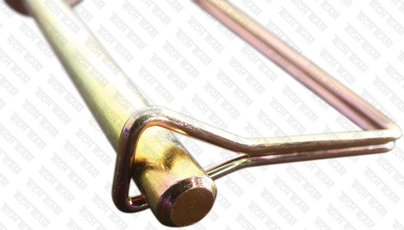 Tech Team #00842, Double Wire Lock Pin 5/16” Dia. x 3” Long, Square, Hitch Pins, PTO Pins, Quick-Release, Can Replace a Clevis and Cotter Pin, 3 pcs.