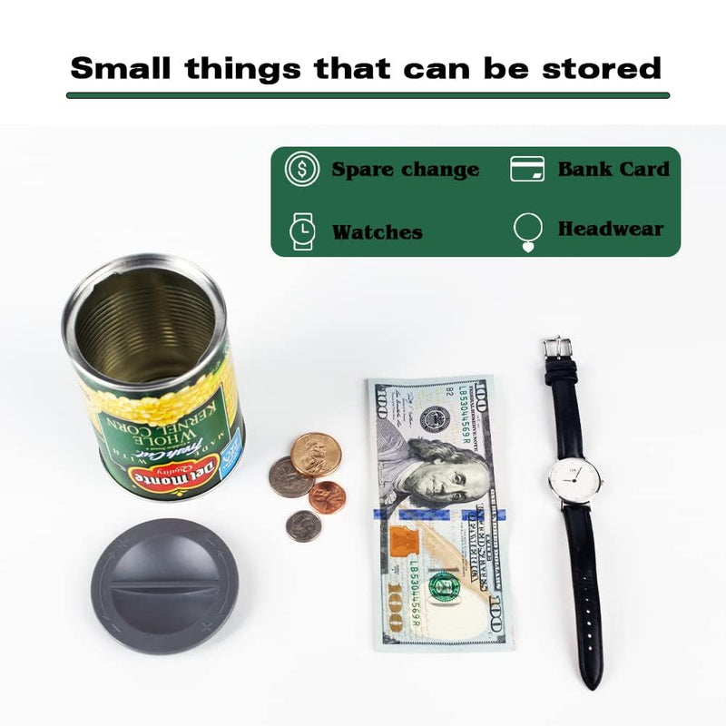 Fake Can Diversion Safe，Perfect for Hiding Storage Key，Cash ，Jewelry， Card，Coins-Keep Your Valuables Safe-Corn Classic