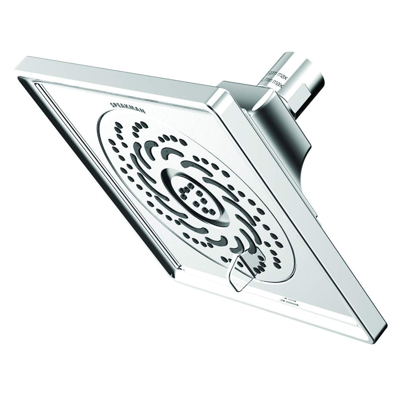 Speakman S-5002-E2 Rainier Exhilaration High Pressure Fixed Shower Head, 2 GPM, Polished Chrome