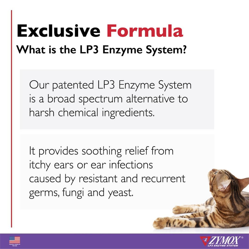 Zymox Enzymatic Ear Solution for Dogs and Cats, Ear Wipes, & Ear Cleanser - Product Bundle - for Dirty, Waxy, Smelly Ears and to Soothe Ear Infections