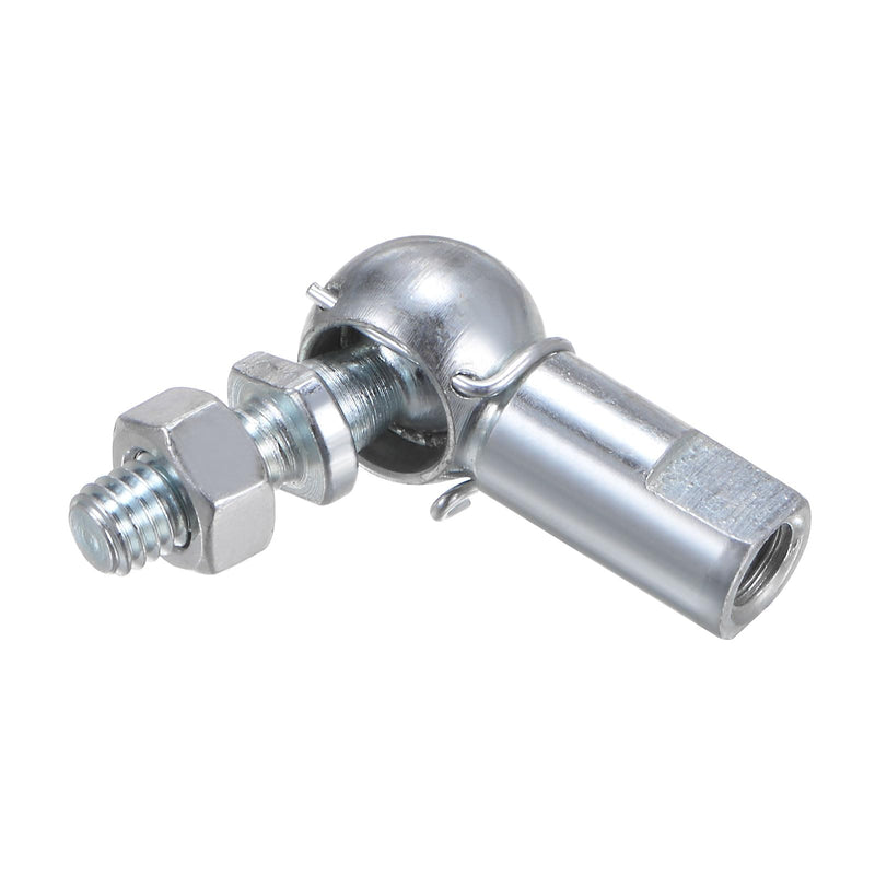 uxcell 2pcs CS10 M6 Angle Ball Joint, M6x1.0 Right Hand Thread, A3-Steel Self-lubricating Ball Socket End Fitting 5
