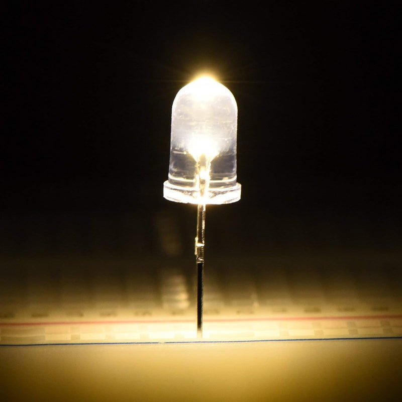 EBOOT 1000 Pieces Clear LED Light Emitting Diodes Bulb Lamp, 5 mm, 10 Colors x 100pcs
