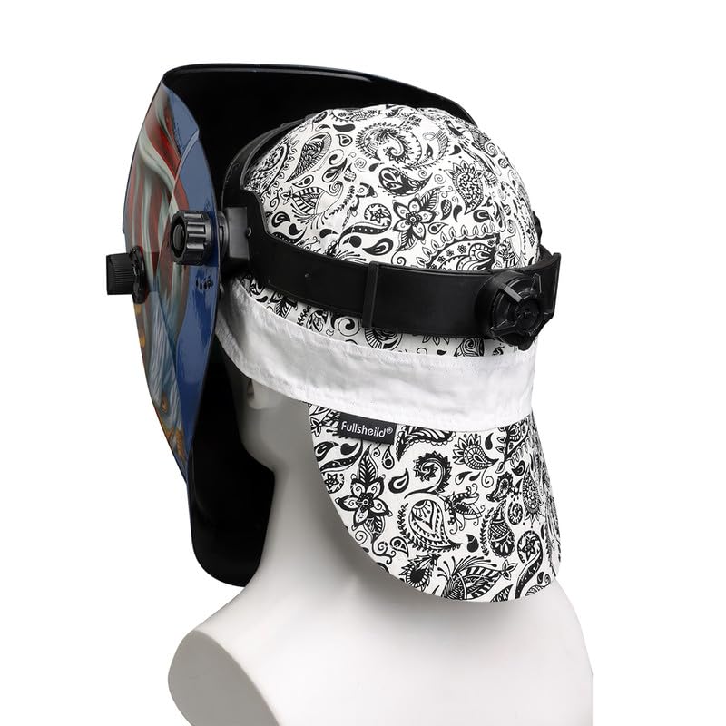 Fullsheild Reversible Welding Cap Flame Resistant CAT 2 Protective FR Welder Hats 6 Pannel Lightweight Printed for Men Women Camo 7 1/2