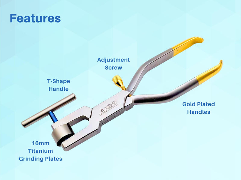 Bone Morselizer Bone Mill Crusher with Titanium Plates Dental implant Bone Grafting