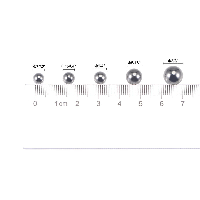 uxcell 50pcs 15/64" Chrome Steel Bearing Balls G5 Precision 15/64"