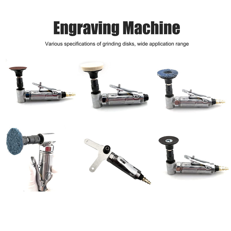 Garosa Mini Pneumatic Die Grinder 20000-25000rpm Right Angle Air Tool with Emery Disks for Car Polisher Auto Body Work