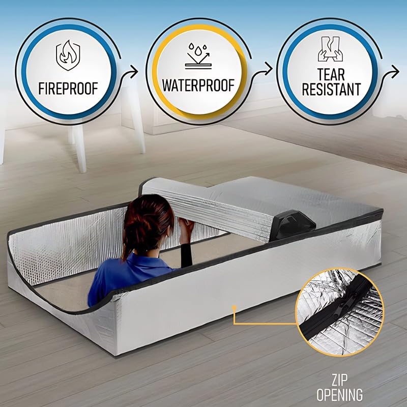 Attic Stairs Insulation Cover Attic Door Cover Stairway Dust Barrier for Cleaner Attic Space Attic Stairway Door Cover Barrier Blocking Pollutants and Drafts