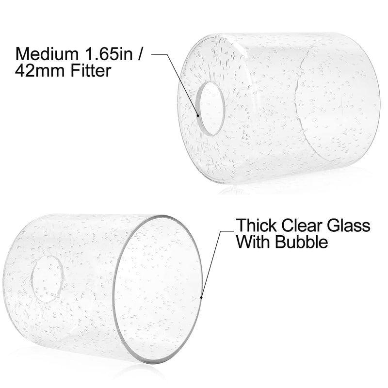 Seeded Glass Shade Cylinder Glass Lamp Shade Replacement Glass Shade