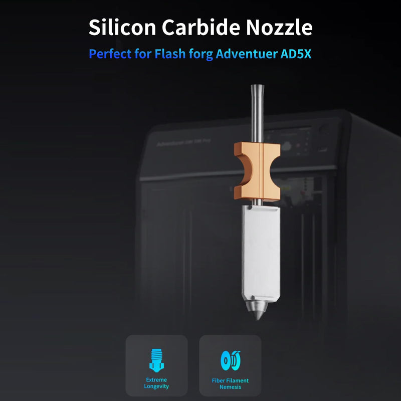 3D Printer Accessories for Phaetus 0.4mm Hotend Kit for Adventuer AD5X: Quick Detachable Nozzle Heatsink Heater Block Throat Extruder Print Head - Ensured Stable High-Speed Printing