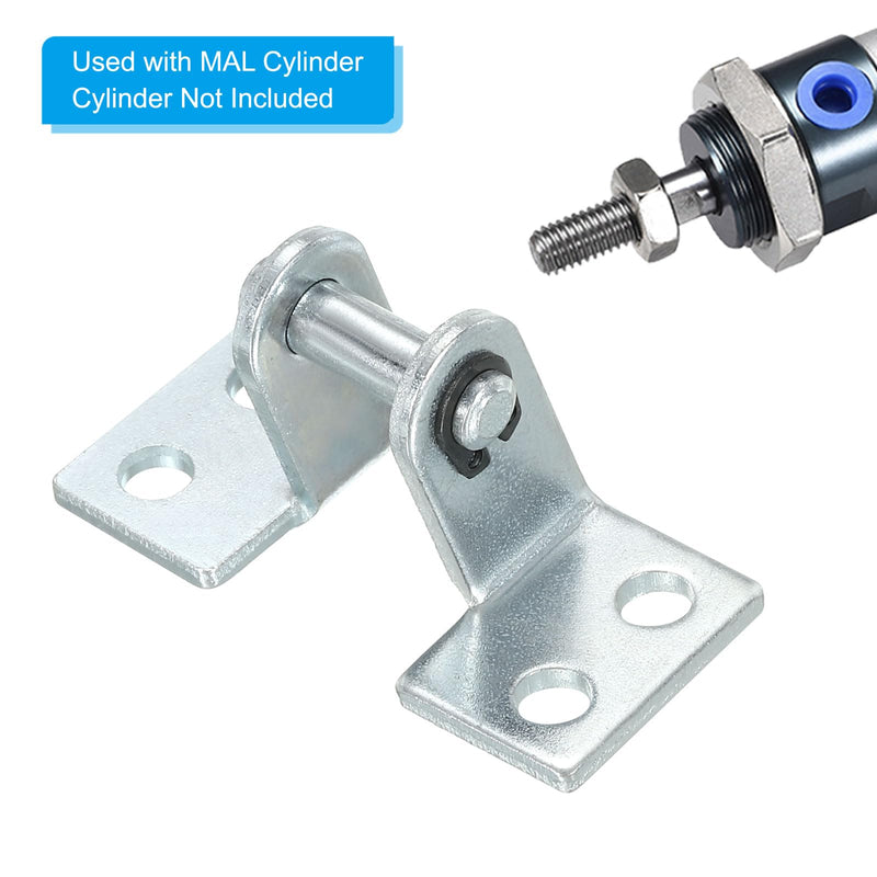PATIKIL Air Cylinder Connecting Pneumatic Rod Splint Mounting Bracket, 5 Pack MAL Pneumatic Parts Cylinder Installation Stand for 16mm Cylinder Dia.