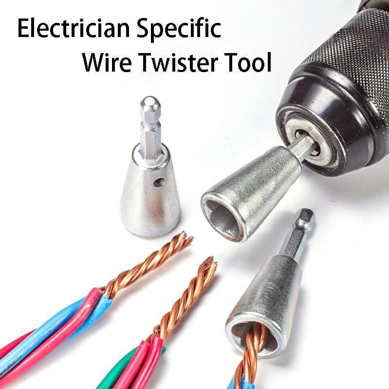 Wire Stripper Tool,Wire Stripping Tool,Wire Stripping And Twisting Tool,Wire Twister Tool For Drill,Electrical Tools,US AWG8/10/12/14 Cable Quick Stripping (1Set AWG8/10/12/14) 1Set And Twister
