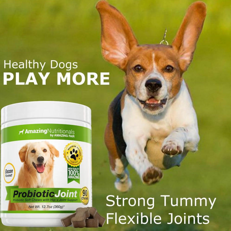 Probiotics for Dogs Soft Chew + Cranberry Bundle - UTI Prevention, Immune Support, Digestive Health, Incontinence, Gas and Diarrhea Elimination