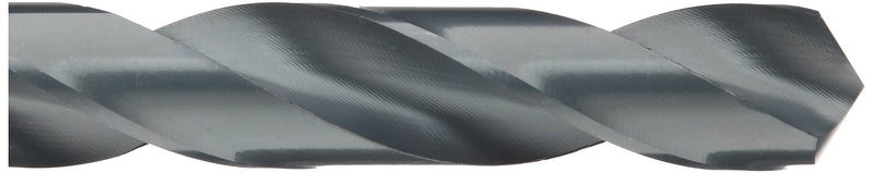 Chicago Latrobe 190 High-Speed Steel Reduced Shank Drill Bit, Black Oxide Finish, Round Shank, 118 Degree Conventional Point, 55/64" Size 55/64"