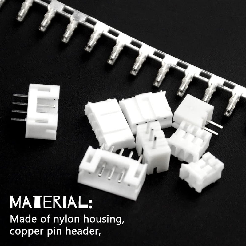 WMYCONGCONG 440 PCS 2.0mm PH 2 3 4 5 Pin Housing and Female Pin Header Terminal Connector Kit Compatible with PH Connector