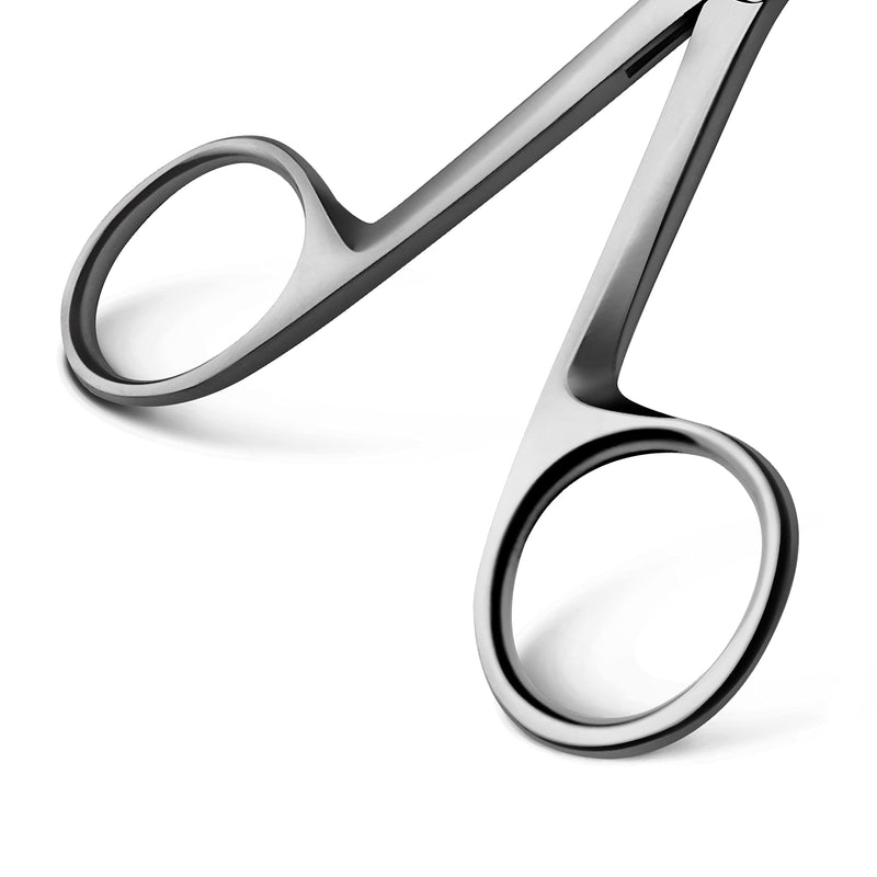 Precise ENT Procedures with Alligator Ear Forceps - Curved Jaw Design, Non-Slip Grip Handle, Fine-Tip, Reusable and Easy to Clean - 5.5 Inches 5.5 Inch