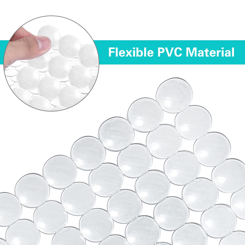 Coopay 2 Pack Kitchen Sink Mat Plastic Sink Protect Mat PVC Eco-Friendly Kitchen Adjustable Stainless Steel/Porcelain Dish Drying Pad Sink Protector for Bottom of Kitchen Sink, 15 x 11 Inches (Clear) Clear