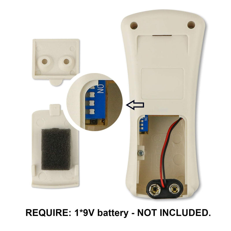 Ceiling Fan Remote Control with Reverse, Light Dimmer, 3 Speed Adjustable Control of Replacement of Hampton Bay CHQ7080T UC7080T Remote Control Only Remote