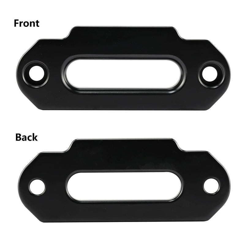 Ucreative Aluminum Hawse Fairlead for ATV 2000-3500 LBs Winch 4 7/8" (124mm) Mount Glossy (Black) Blck 4 7/8 Inch (124 mm) Bolt Centers