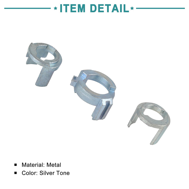 ACROPIX Door Lock Cylinder Repair Kit Fit for BMW X3 - Pack of 2 Silver Tone