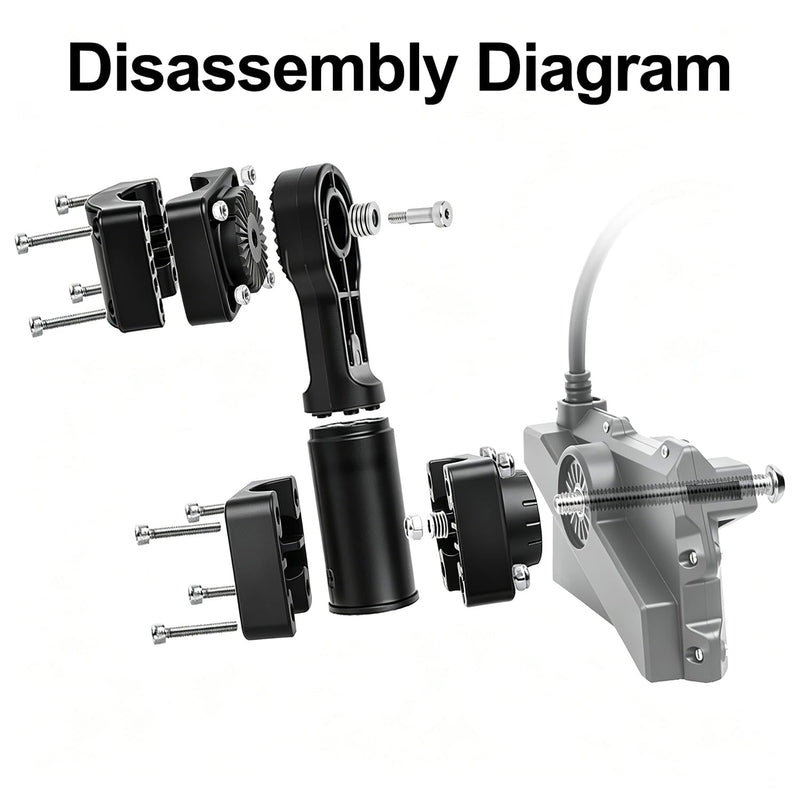 Strg Garmin Livescope LVS34 Transducer 0 Degree Pole Mount, Zero Degree Transducer Pole Mount for Pole & Trolling Motor, Easy Installation - Sturdy and Durable Compatible with Garmin LVS34