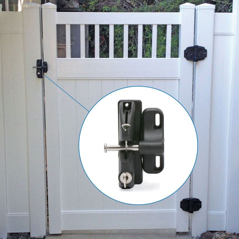 National Hardware N346-201 V6201 LokkLatch in Black, 4-9/16" Updated Packaging